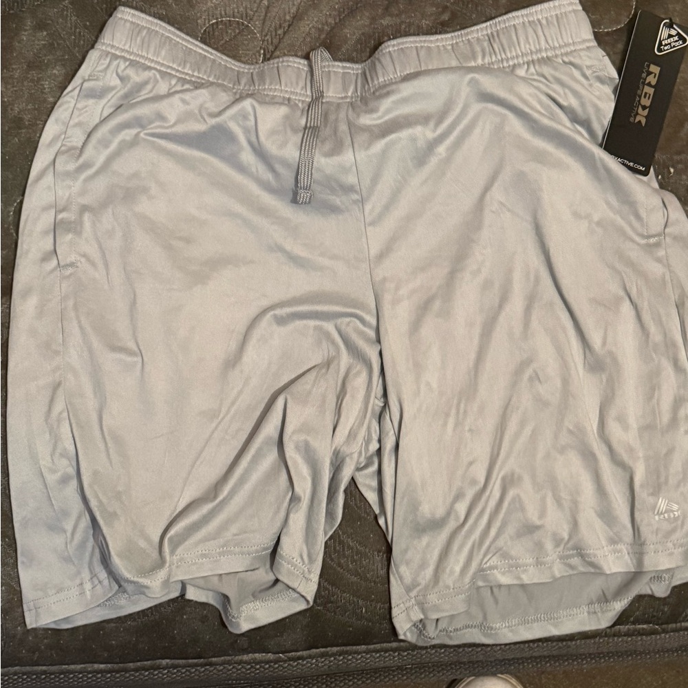 RBX Men's Light Gray Athletic Shorts
